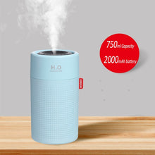 Wireless Air Humidifier USB Portbale Aroma Diffuser 2000mAh Battery Rechargeable Umidificador Essential Oil Humidificador