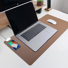 Sticklee ™ Full Desk Blotter & Mouse Pad With Wireless Charger