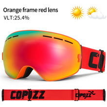 COPOZZ Brand Ski Goggles Double Layers UV400 Anti-fog Big Ski Mask Glasses Skiing Snow Men Women Snowboard Goggles GOG-201 Pro