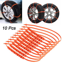 10Pcs Car Winter Tire Wheels Snow Chains Snow Tire Anti-skid Chains Wheel Tyre Cable Belt Winter Outdoor Emergency Chain STC01