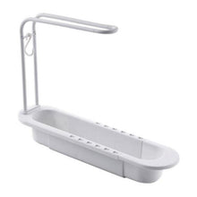 Telescopic Sink Shelf Rack Storage Basket Soap Sponge Drain Kitchen