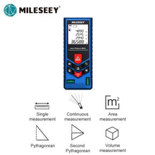 Mileseey laser distance meter electronic roulette laser digital tape rangefinder trena metro laser range finder  measuring tape