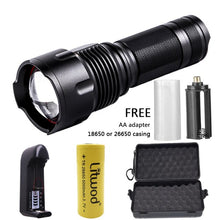 XHP90 1006 Powerful Lamp Cree LED Flashlight Torch Waterproof Zoomable Portable Camping Light Power 26650 18650 AA battery