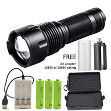 XHP90 1006 Powerful Lamp Cree LED Flashlight Torch Waterproof Zoomable Portable Camping Light Power 26650 18650 AA battery