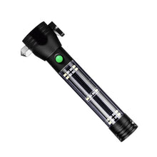 Multifunctional solar flashlight safety hammer vehicle self-rescue escape hammer