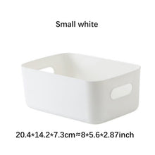 Sundry Storage Basket Storage Box With Handle Plastic Cosmetic Snack Storage Box Desktop Household Kitchen Bathroom Sorting Box