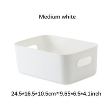 Sundry Storage Basket Storage Box With Handle Plastic Cosmetic Snack Storage Box Desktop Household Kitchen Bathroom Sorting Box