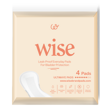 Wise Travel Pack Ultimate Incontinence Pads - 4 Pads Per Bag Bundle (60 Pads Total) + FREE SHIPPING